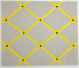Soft Grey / Yellow Ribbon Memo Board