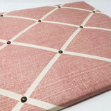Fermoie Pink Plain Cotton Ribbon Memo Board / Ivory Ribbon