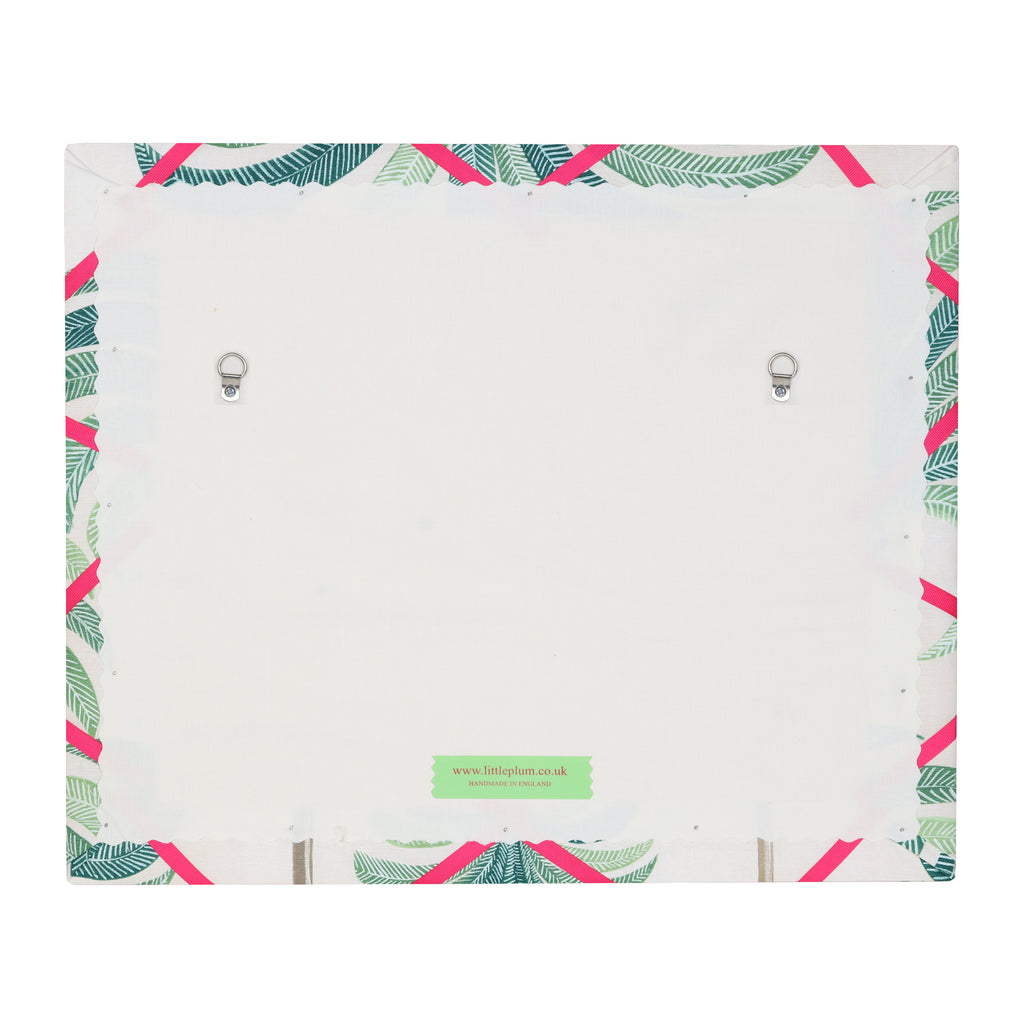 Large Palm Print / Pink Ribbon Memo Board Little Plum