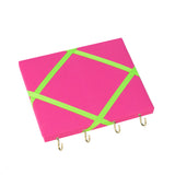 Pink / Neon Green Ribbon Jewellery Holder