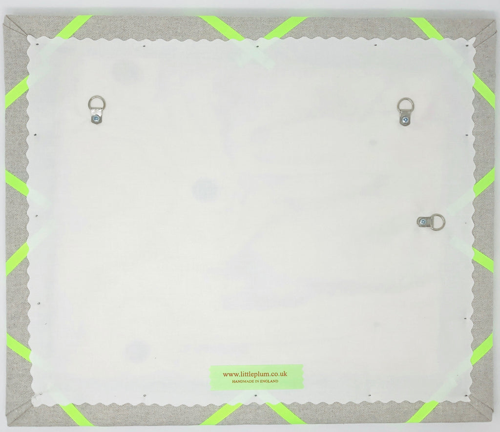 Soft Grey / Neon Yellow Ribbon Memo Board Little Plum