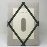 Seating Plan - Soft Grey / Dark Green Red Trim Ribbon