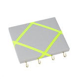 Silver/Neon Yellow Jewellery Holder