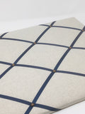 Soft Grey / Navy Ribbon Memo Board