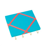 Turquoise / Neon Orange Ribbon Jewellery Holder