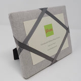 Freestanding Photo Frame - Soft Grey / Charcoal Ribbon