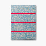 Hook & Hang Jewellery Board - Turquoise Leaf Print / Bright Pink Ribbon