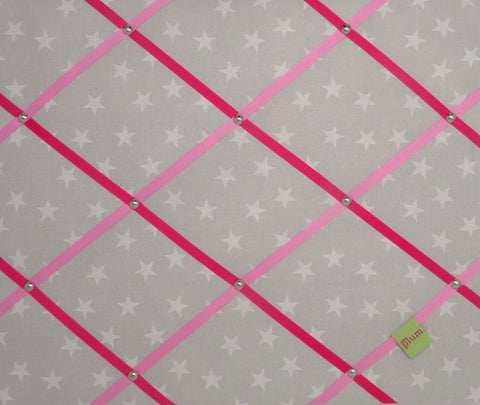 Stars Ribbon Memo Board / Mixed Pink Ribbons