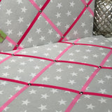 Stars Ribbon Memo Board / Mixed Pink Ribbons