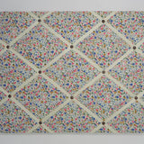 French Flowers Ribbon Memo Board / Ivory Ribbon