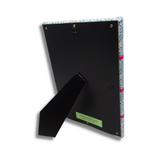 Hook & Hang Jewellery Board - Turquoise Leaf Print / Bright Pink Ribbon
