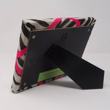 Freestanding Photo Frame - Zebra Print / Bright Pink Ribbon