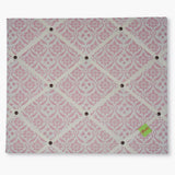 Pink Trellis Ribbon Memo Board / Ivory Ribbon