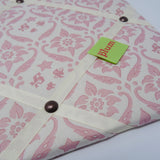 Pink Trellis Ribbon Memo Board / Ivory Ribbon